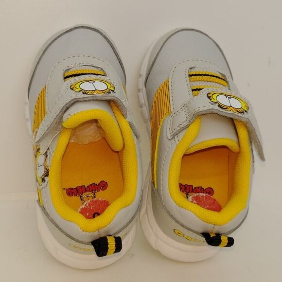 Nickelodeon Garfield Boys Gray & Orange Sneakers - Size 6 - Picture 5 of 7